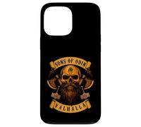 SONS OF ODIN- Valhalla Vikings Norse Skull Beard - Mjoelnir Case for iPhone 13 Pro Max
