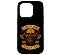 SONS OF ODIN- Valhalla Vikings Norse Skull Beard - Mjoelnir Case for iPhone 15 Pro
