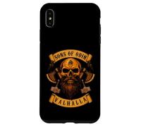 SONS OF ODIN- Valhalla Vikings Norse Skull Beard - Mjoelnir Case for iPhone XS Max