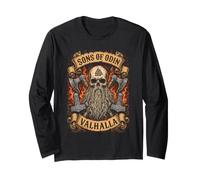 Sons of Odin - Vikings Norse Odin Thor - Fire - Mjoelnir Long Sleeve T-Shirt