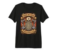 Sons of Odin - Vikings Norse Odin Thor - Fire - Mjoelnir Premium T-Shirt