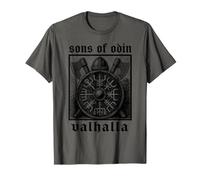 Sons of Odin - Vikings Norse - Vintage Engraving Style - T-Shirt