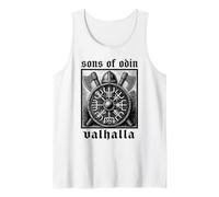 Sons of Odin - Vikings Norse - Vintage Engraving Style - Tank Top