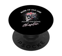 Sons of Old Age British Biker Aches And Pains Chapter PopSockets Adhesive PopGrip