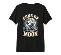 Sons of the Moon Wolf Wolves Pack Premium T-Shirt