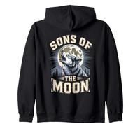 Sons of the Moon Wolf Wolves Pack Zip Hoodie