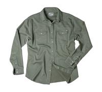 &SONS | Sunday Shirt | Army Green | Traditional Collared, Casual Shirt Large