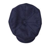 &SONS | The London Baker Boy Hat | Baker Boy Cap Mens | Blue Baker Boy L (59cm)