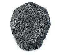 &SONS | Thompson Baker Boy Hat | Mens Baker Boy Cap | Grey M