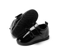 Sonsage Infant Baby Boys Girls Classic PU Leather Wedding Loafers Brogue Toddler Oxford Dress Shoes First Steps Walking Flat Lazy Crib Shoe B Black