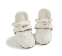 Sonsage Newborn Infant Baby Boys Girls Cotton Fleece Booties Soft Non-Slip Sole Winter Warm Cozy Stay On Socks Newborn Toddler First Walkers Crib Shoes