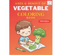Sonsar Vegetable coloring book | use and benifit of vgetable: Easy to color | 96 pages (attractive designs coloring pages) | unique vegetable design