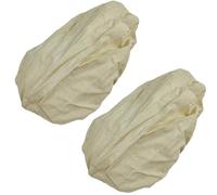SONSMER 2Pcs Oval Bread Proofing Basket Cloth Liner, Rattan Baking Dough Basket Cover Liner, Sourdough Banneton Proofing Cloth, Fermentation Basket Linen Liner for Baking Supplies (11inch(28x15x8cm))