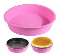 SONSMER Springform Cheesecake Pan Protector for 9'',9.5'', Round Cheesecake Water Bath Pan, Silicone Baking Accessories, Preventing Water from Entering The Springform,10 inch