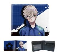 Sonsoke Blue Lock Anime Men Wallets Bi-Fold Wallet ID Card Credit Card Multi Purpose Wallet for Men and Women Gift Cosprey (Nagi Seishiro 4)