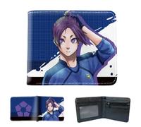 Sonsoke Blue Lock Anime Men Wallets Bi-Fold Wallet ID Card Credit Card Multi Purpose Wallet for Men and Women Gift Cosprey (Mikage REO 4)