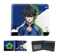 Sonsoke Blue Lock Anime Men Wallets Bi-Fold Wallet ID Card Credit Card Multi Purpose Wallet for Men and Women Gift Cosprey (Isagi Yoichi 5)
