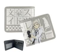 Sonsoke dazai osamu Nakajima Atsushi Anime Men Wallets Bi-Fold Wallet ID Card Credit Card Multi Purpose Wallet for Men and Women Gift Cosprey (Nakajima Atsushi)