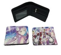 Sonsoke Emilia Men's Wallets Bi-Fold Wallet ID Card Credit Card Multipurpose Wallet for Men and Women Gift Cosplay, Emilia 2, Standard, Anime, classic