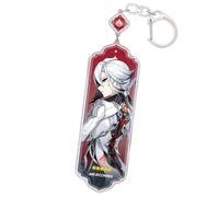 Sonsoke Figure Acrylic Standing Figure Vision Keychain Acrylic Key Chain Pendant Keyring Cosplay Decoration (Arlecchino The Knave)