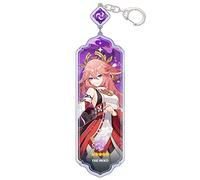 Sonsoke Figure Acrylic Standing Figure Vision Keychain Acrylic Key Chain Pendant Keyring Cosplay Decoration (Yae Miko)