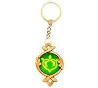 Sonsoke Fontaine Keychain Merch Gem Cosplay Keyring Pendant Accessories Elemental Gem (Dendro)