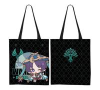 Sonsoke Furina Anime Style Canvas Tote Bag 34 x 42 cm - Artistic Manga Prints, Lightweight Leisure Shopping Bag, Wanderer 3, 34x42cm