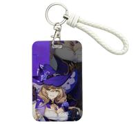 Sonsoke Furina Focalors Anime Card Holder Card Holder 7 x 10 cm - Universal Student ID & ID Card Case for Campus, Bus, Credit Card, Lisa, Standard, anime