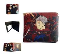 Sonsoke Itadori Yuji Satoru Gojo Anime Men Wallets Bi-Fold Wallet ID Card Credit Card Multi Purpose Wallet for Men and Women Gift Cosprey (Itadori Yuji 12)