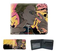 Sonsoke Itadori Yuji Satoru Gojo Anime Men Wallets Bi-Fold Wallet ID Card Credit Card Multi Purpose Wallet for Men and Women Gift Cosprey (Nanami Kento 1)