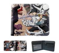 Sonsoke Itadori Yuji Satoru Gojo Anime Men Wallets Bi-Fold Wallet ID Card Credit Card Multi Purpose Wallet for Men and Women Gift Cosprey (Okkotsu Yuta 1)