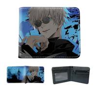 Sonsoke Itadori Yuji Satoru Gojo Anime Men Wallets Bi-Fold Wallet ID Card Credit Card Multi Purpose Wallet for Men and Women Gift Cosprey (Satoru Gojo 16)