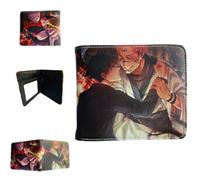Sonsoke Itadori Yuji Satoru Gojo Anime Men Wallets Bi-Fold Wallet ID Card Credit Card Multi Purpose Wallet for Men and Women Gift Cosprey (Ryomen Sukuna 3)
