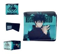 Sonsoke Itadori Yuji Satoru Gojo Anime Men Wallets Bi-Fold Wallet ID Card Credit Card Multi Purpose Wallet for Men and Women Gift Cosprey (Fushiguro Megumi 6)
