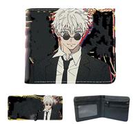 Sonsoke Itadori Yuji Satoru Gojo Anime Men Wallets Bi-Fold Wallet ID Card Credit Card Multi Purpose Wallet for Men and Women Gift Cosprey (Satoru Gojo 15)