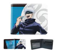 Sonsoke Itadori Yuji Satoru Gojo Anime Men Wallets Bi-Fold Wallet ID Card Credit Card Multi Purpose Wallet for Men and Women Gift Cosprey (Satoru Gojo 7)