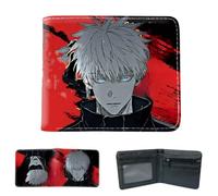 Sonsoke Itadori Yuji Satoru Gojo Anime Men Wallets Bi-Fold Wallet ID Card Credit Card Multi Purpose Wallet for Men and Women Gift Cosprey (Satoru Gojo 17)