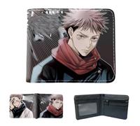 Sonsoke Itadori Yuji Satoru Gojo Anime Men Wallets Bi-Fold Wallet ID Card Credit Card Multi Purpose Wallet for Men and Women Gift Cosprey (Itadori Yuji 2)