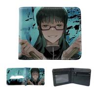 Sonsoke Itadori Yuji Satoru Gojo Anime Men Wallets Bi-Fold Wallet ID Card Credit Card Multi Purpose Wallet for Men and Women Gift Cosprey (Zenin Maki 2)