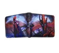 Sonsoke Jinwoo Sung Men's Wallets Bi-Fold Wallet ID Card Credit Card Multipurpose Wallet for Men and Women Gift Cosplay, Shadow Monarch 1, Standard, Anime, classic