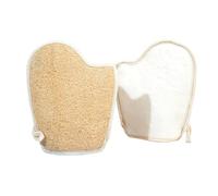 Sonsoke Loofah Cleaning Gloves Made of Natural Material | Gentle on the Skin, Non-Slip & Effective | Easy Flaking & Dirt Removal When Showering, Loofah Sponge, Pack of 1