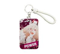 Sonsoke Makima Anime Card Holder Card Holder 7 x 10 cm - Universal Student ID & ID Card Case for Campus, Bus, Credit Card, Power 5, Standard, anime
