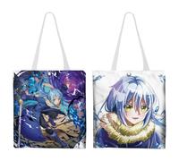 Sonsoke Rimuru Tempest Anime Style Canvas Tote Bag 34 x 42 cm - Artistic Manga Prints, Lightweight Leisure Shopping Bag, Rimuru Tempest 1, 34x42cm
