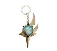 Sonsoke Vision Anime Figure Keychain Electro Cryo Pyro Anemo Geo Hydro Dendro KeyChain Pendant Keyring Cosplay (Eula)