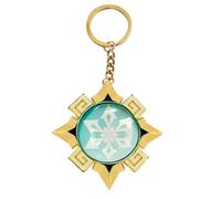 Sonsoke Vision Natlan Elemental Keychain Merch Time Game Character Cosplay Keyring Pendant Accessories Elemental Gem（Cryo）