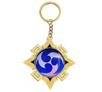 Sonsoke Vision Natlan Elemental Keychain Merch Time Game Character Cosplay Keyring Pendant Accessories Elemental Gem（Electro）
