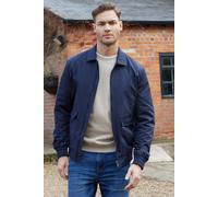 'Sonton' Patch Pocket Collared Zip-Through Jacket Threadbare Navy L