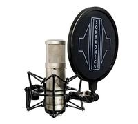 Sontronics STC-2 Pack Professional Large-Diaphragm XLR Studio Cardioid Condenser Microphone. Broadcast, Podcast & Recording. Shock Mount & Pop Shield. Lifetime Mic Warranty -Designed in UK - Silver