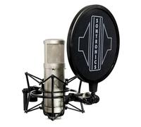 SONTRONICS STC-3X Professional 3-Pattern LDC XLR Studio Condenser Microphone. Broadcast, Podcast & Recording Vocals. Shock Mount, Pop Shield & Cable. Lifetime Mic Warranty - Designed in UK - Silver