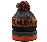 Sonubaits Bobble Hat | Coarse Fishing Winter Hat | Fleece Lined | Grey, Orange and Black Colour Scheme to Match Clothing Range | One Size